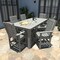 Highwood Usa Lehigh 7pc Rectangular Counter Height Outdoor Patio Furniture Dining Set 84 x 42 AD-ST7LH2CO5BA-CGE - alternate 2